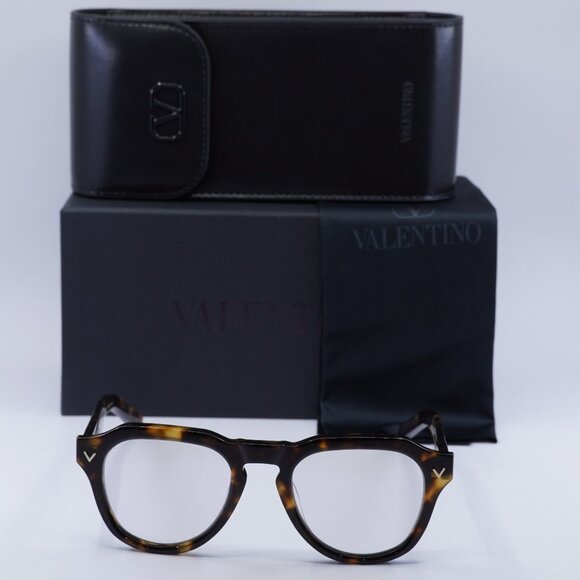 Valentino V-TALE II VLX-139B Aviator Eyeglasses 52mm - Havana - Picture 5 of 10